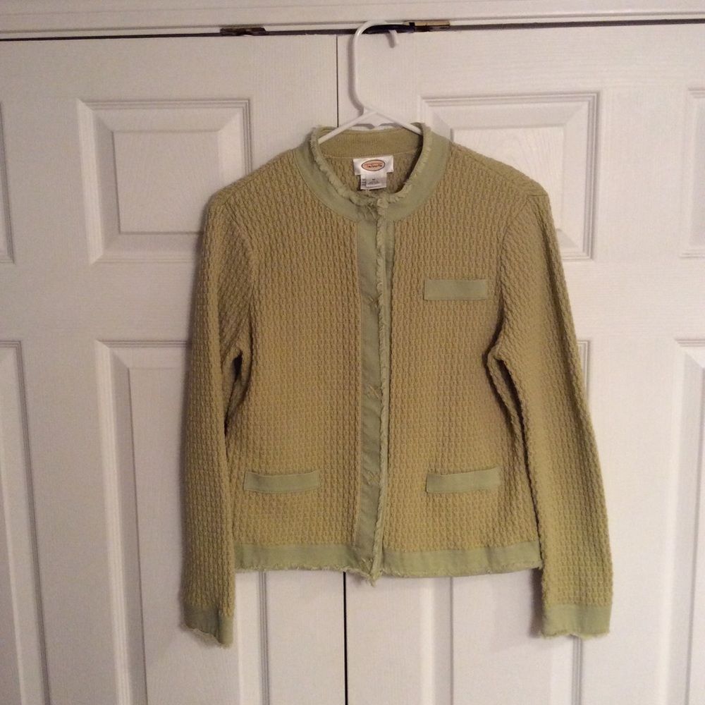 Talbots Chenille Sweater Jacket